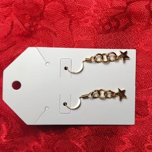 Star dangle earrings